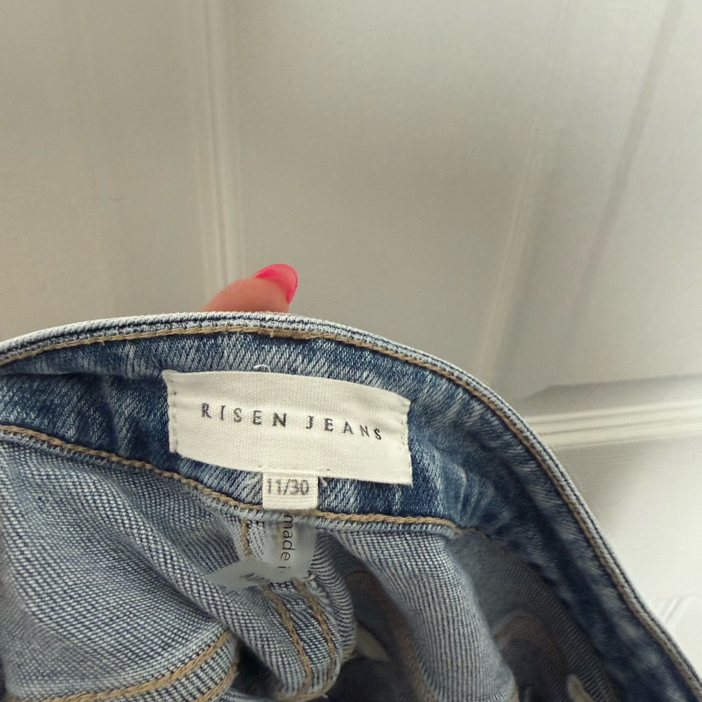 Risen Celeste High Rise Shadow Star Boyfriend Jeans EUC 11/30 - Picture 12 of 13